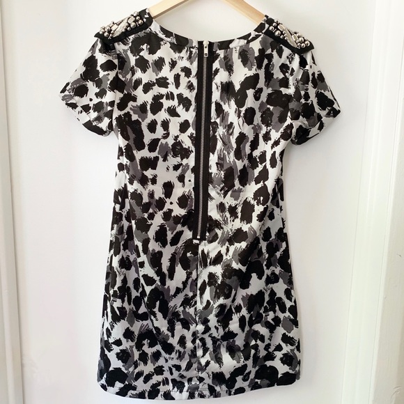 Black leopard print dress MEDIUM - Picture 4 of 5